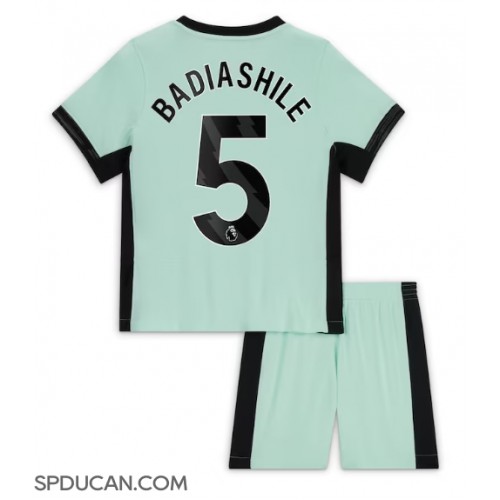 Dječji Nogometni Dres Chelsea Benoit Badiashile #5 Rezervni 2023-24 Kratak Rukav (+ Kratke hlače)
